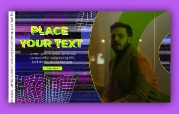 Glitch Slideshow After Effects Template