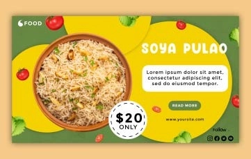 Food Promo After Effects Slideshow Template