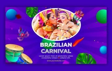 Brazilian Carnival Slideshow After Effects Template