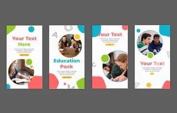 School College Education Instagram Story After Effects Template  College