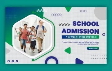 School Admission Slideshow After Effects Template