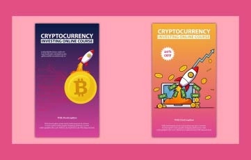 Cryptocurrency Bitcoin Instagram Story After Effects Template