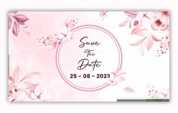 Flower Wedding Invitation After Effects Template