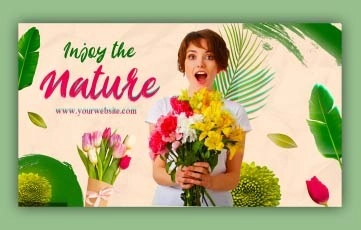 Green Nature After Effects Slideshow Template