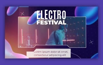Electronic Music Slideshow After Effects Templates