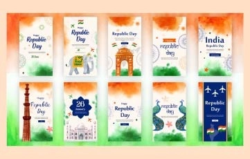 Republic Day Instagram Story After Effects Template