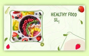 Healthy Food Slideshow After Effects Templates