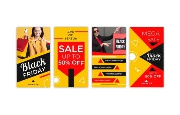 Black Friday Sale Instagram Story AE templates
