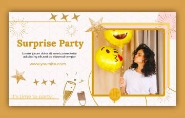 Surprise Party Slideshow After Effects Template