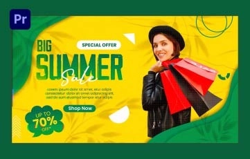 Summer Sale Opener Premiere Pro Templates