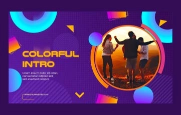 Colorful Modern Intro After Effects Template