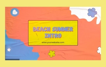 Beach Summer Intro After Effects Template