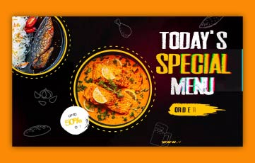 Restaurant Menu Intro After Effects Template