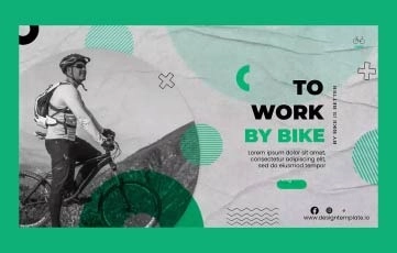 Bike Landing Page Theme Intro After Effects Templates