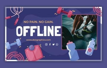 Hand Draw Fitness Opener After Effects Template