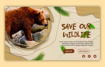 Save The Wildlife Slideshow After Effects Templates
