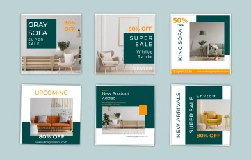 Furniture Display Instagram Post After Effects Template