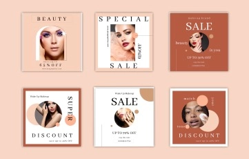 Beauty Makeup Spa Instagram Post 3 After Effects Template