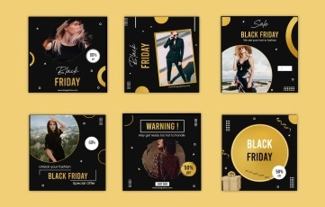 Black Friday Sale Social Media Post 2 After Effects Template
