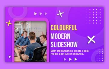 Colorful Modern Slideshow After Effects Template