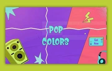 Pop Color Intro After Effects Template