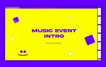 Music Event Intro After Effects Template