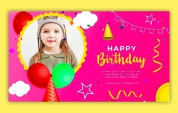 Baby Birthday Slideshow After Effects Templates