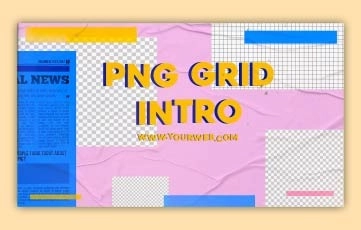 Png Grid Paper Intro After Effects Template