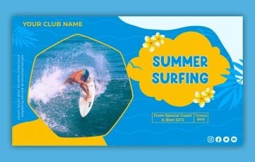 Summer Surfing Slideshow After Effects Templates