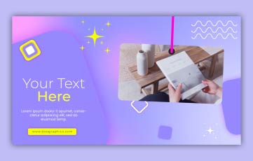Colorful Trendy Promo Slideshow After Effects Template