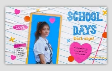School Life Slideshow After Effects Templates