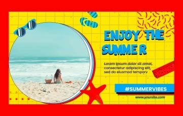 Summer Vibes Intro After Effects Template