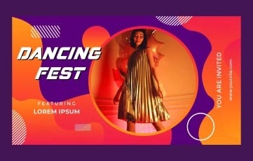 Dancing Fest Intro After Effects Template