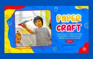Paper Craft Intro After Effects Template