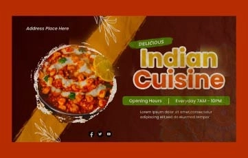 India Food Intro After Effects Template
