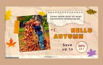 Welcome Autumn Intro After Effects Template