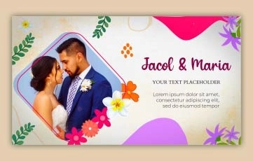 Western Wedding Invitation E-Card After Effects Templates