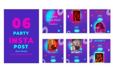 Best Party Instagram Post After Effects Template