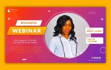 Business webinar Intro After Effects Template