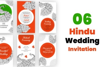 New Hindu Wedding Invitation E-Card After Effects Template