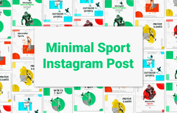 Minimalist Sports Instagram Post After Effects Template