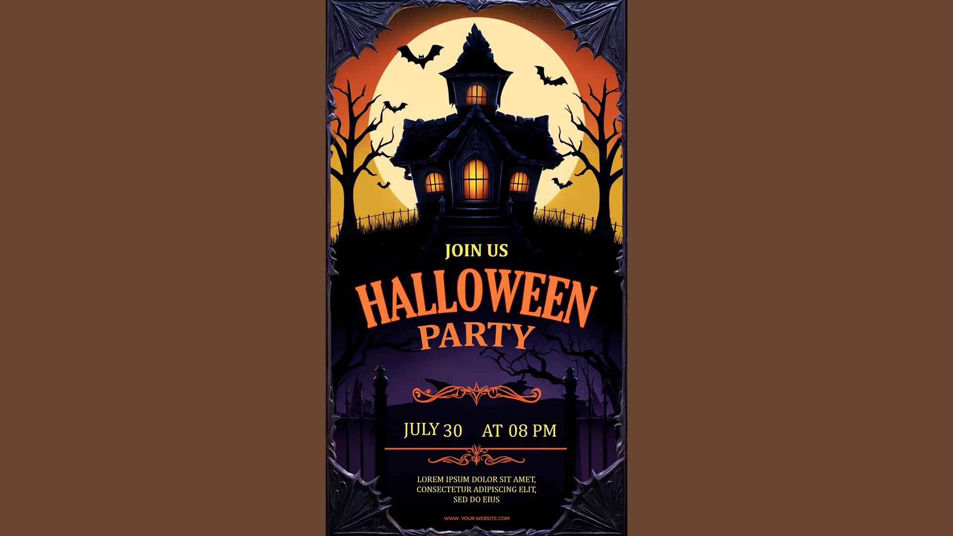 Join the Spooktacular Fun Halloween Party Invitation Instagram Story PSD Template image