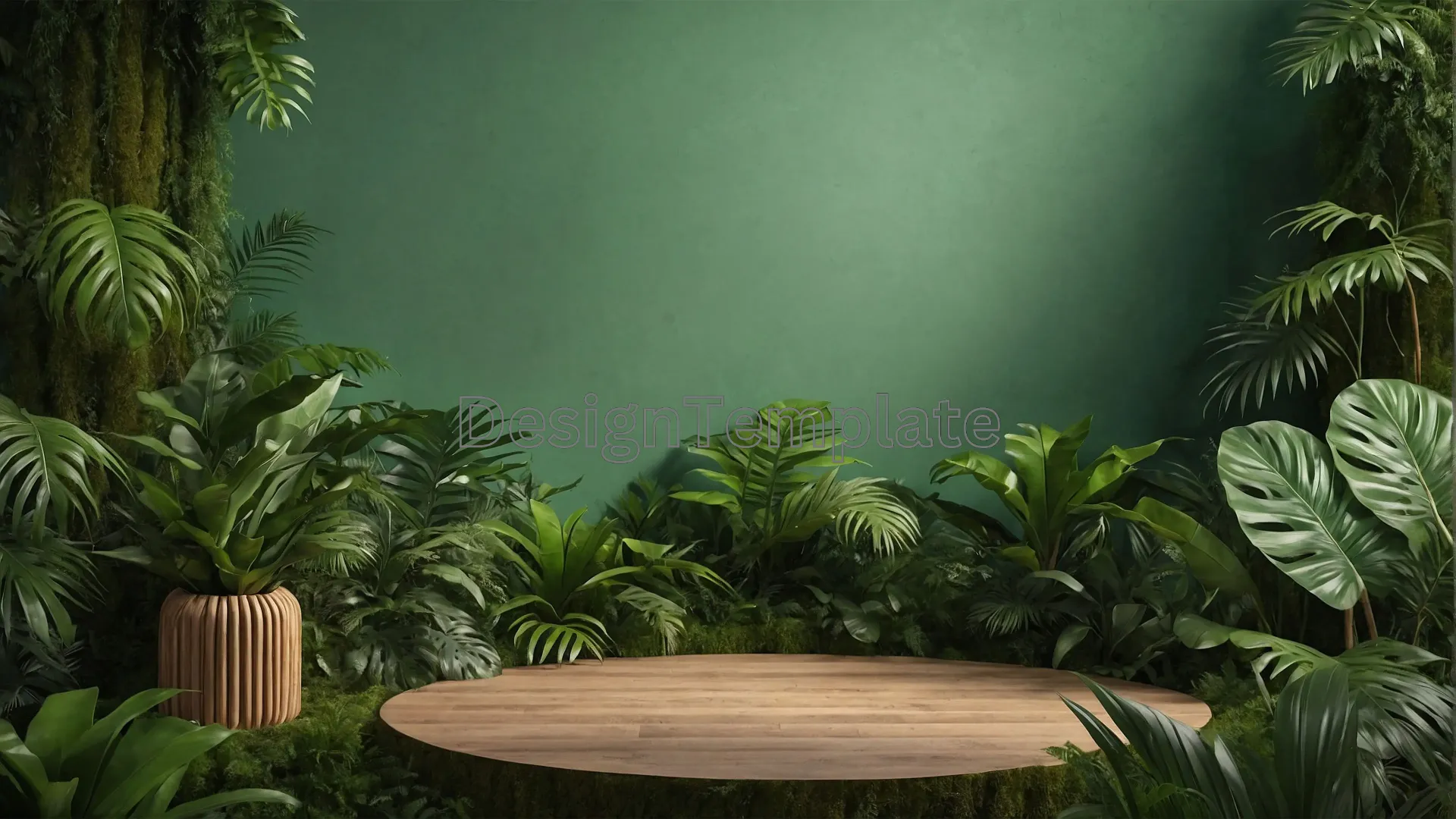 Serene Indoor Botanical Corner Vibrant Plant Background | Graphics Design