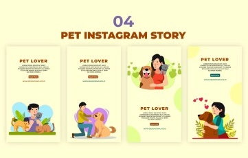 Pet Lover Instagram Story After Effects Template