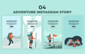 Adventure Animation Instagram Story After Effects Template