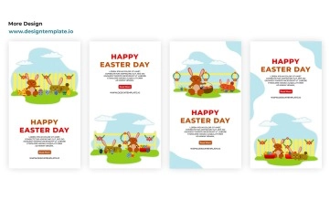 Easter Character Instagram Story After Effects Template