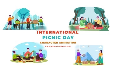 International Picnic Day After Effects Template