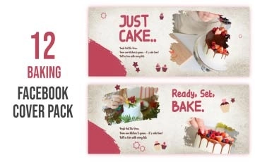 Baking Facebook Cover After Effects Template