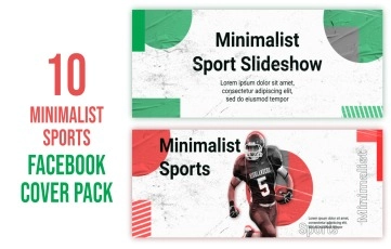 Minimalist Sports Facebook Cover After Effects Template