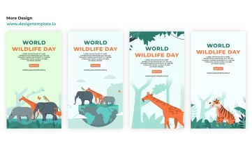 Wild Life Day Instagram Story After Effects Template